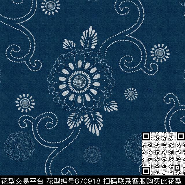 民族风布纹床品传统印花华亿平台下载（图片编号: 870918） - 瓦栏（Walan）