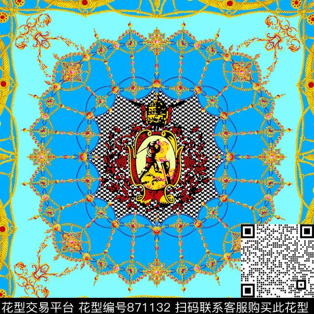 宫廷风巴洛克欧式传统印花华亿平台下载（图片编号: 871132） - 瓦栏（Walan）