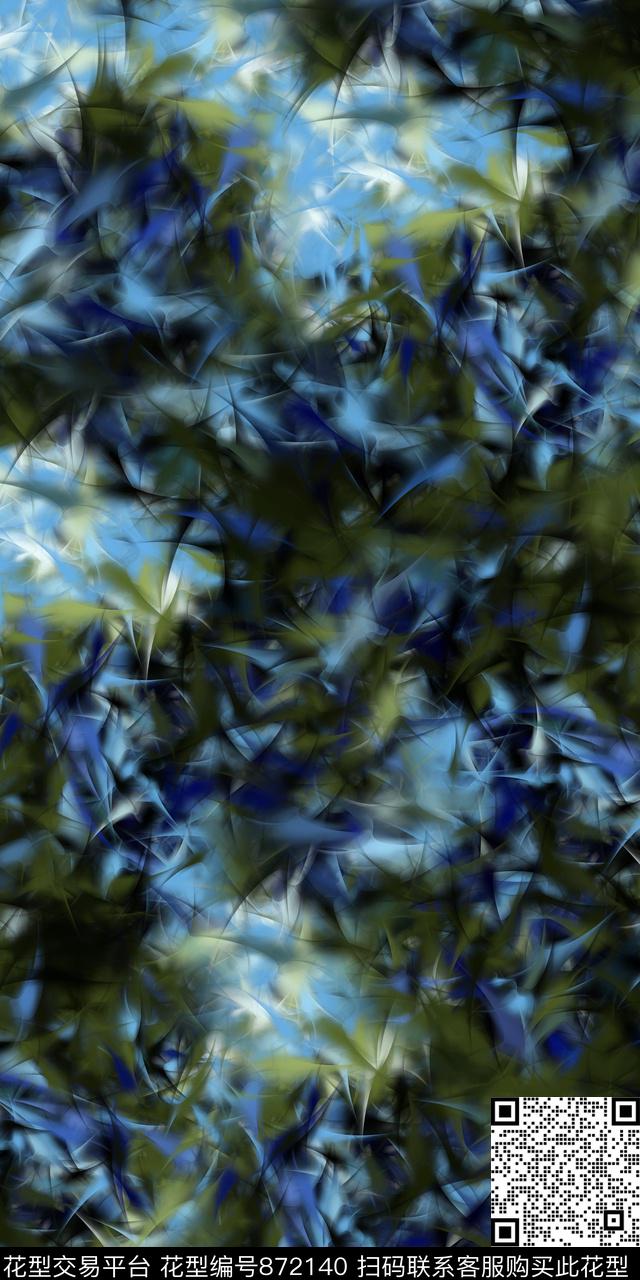 抽象几何趣味数码印花华亿平台下载（图片编号: 872140） - 瓦栏（Walan）