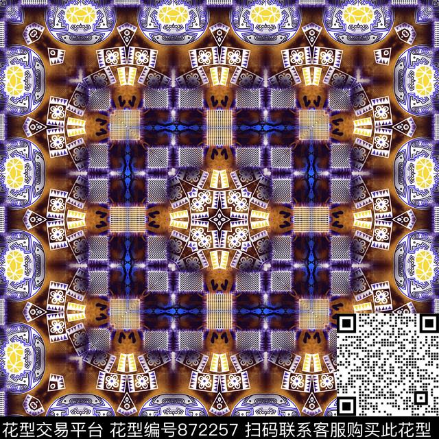 巴洛克波西米亚民族风传统印花华亿平台下载（图片编号: 872257） - 瓦栏（Walan）