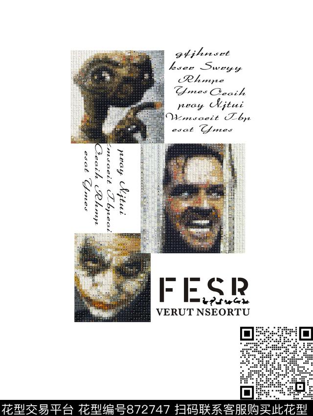 时尚欧式人物数码印花华亿平台下载（图片编号: 872747） - 瓦栏（Walan）