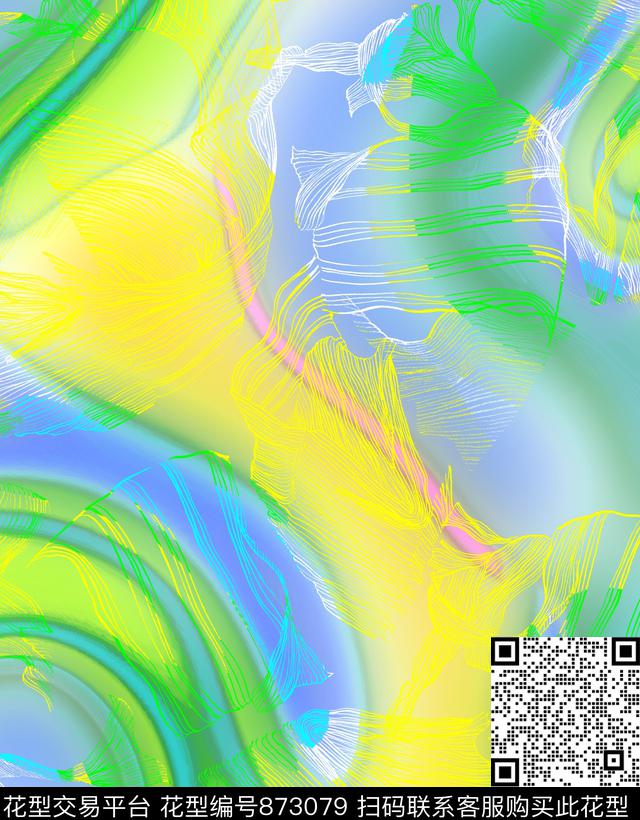 趣味花卉花朵数码印花华亿平台下载（图片编号: 873079） - 瓦栏（Walan）