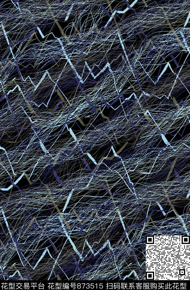 抽象纹理网纹纹理男装夹克华亿平台传统印花华亿平台下载（图片编号: 873515） - 瓦栏（Walan）