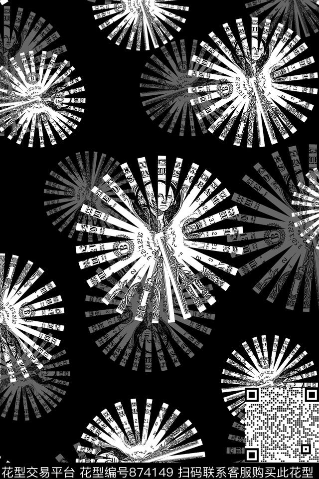 几何抽象纹理男装夹克华亿平台传统印花华亿平台下载（图片编号: 874149） - 瓦栏（Walan）