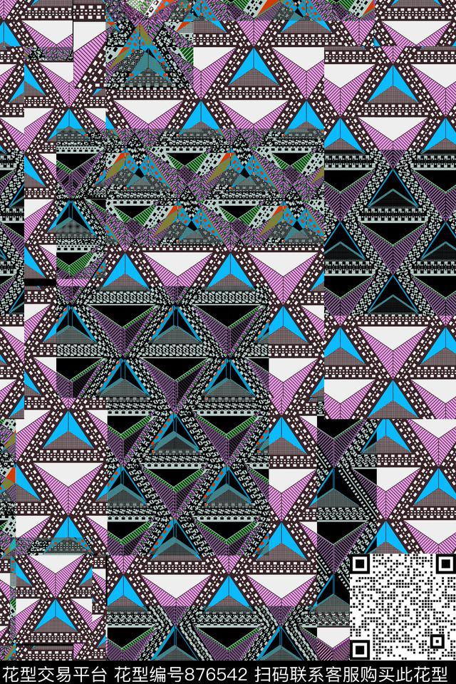 三角形衬衫T恤数码印花华亿平台下载（图片编号: 876542） - 瓦栏（Walan）