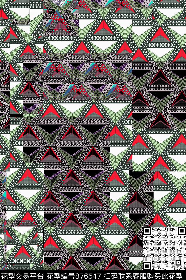 三角形衬衫T恤数码印花华亿平台下载（图片编号: 876547） - 瓦栏（Walan）