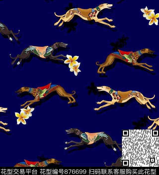 大牌狗狗动物数码印花华亿平台下载（图片编号: 876699） - 瓦栏（Walan）