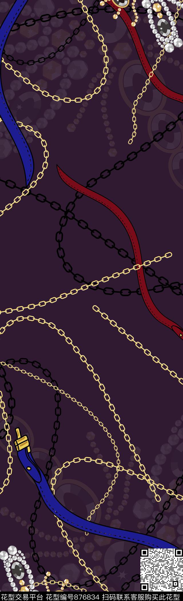 长巾珠宝皮带传统印花华亿平台下载（图片编号: 876834） - 瓦栏（Walan）