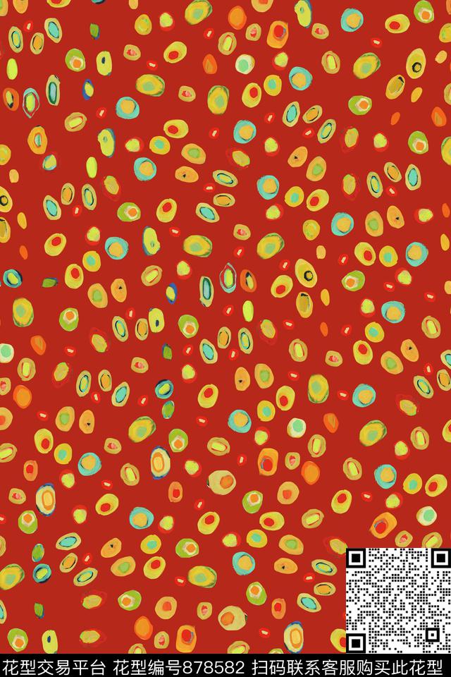 手绘碎花小花传统印花华亿平台下载（图片编号: 878582） - 瓦栏（Walan）