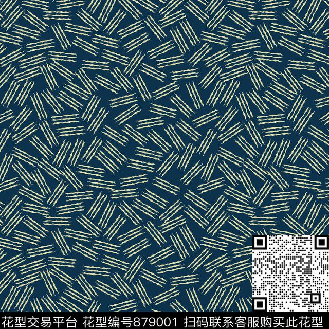 笔触笔刷女装传统印花华亿平台下载（图片编号: 879001） - 瓦栏（Walan）