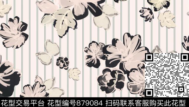 植物花卉-flower大花花朵数码印花华亿平台下载（图片编号: 879084） - 瓦栏（Walan）