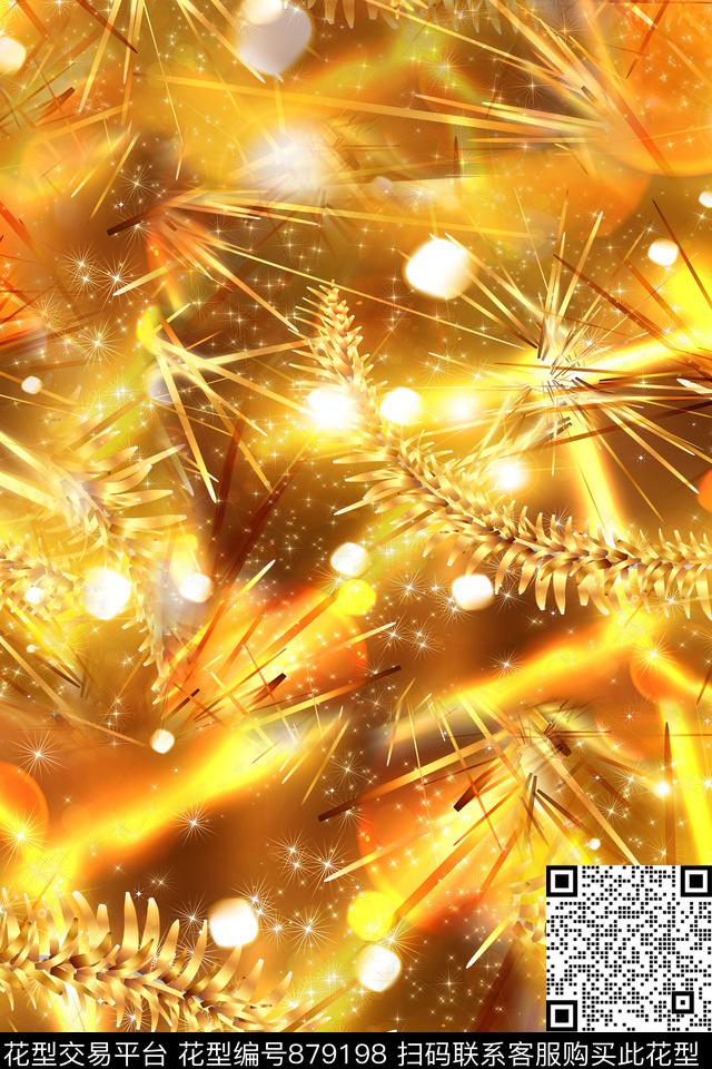 抽象炫彩迷幻数码印花华亿平台下载（图片编号: 879198） - 瓦栏（Walan）