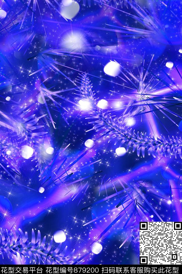 抽象炫彩迷幻数码印花华亿平台下载（图片编号: 879200） - 瓦栏（Walan）