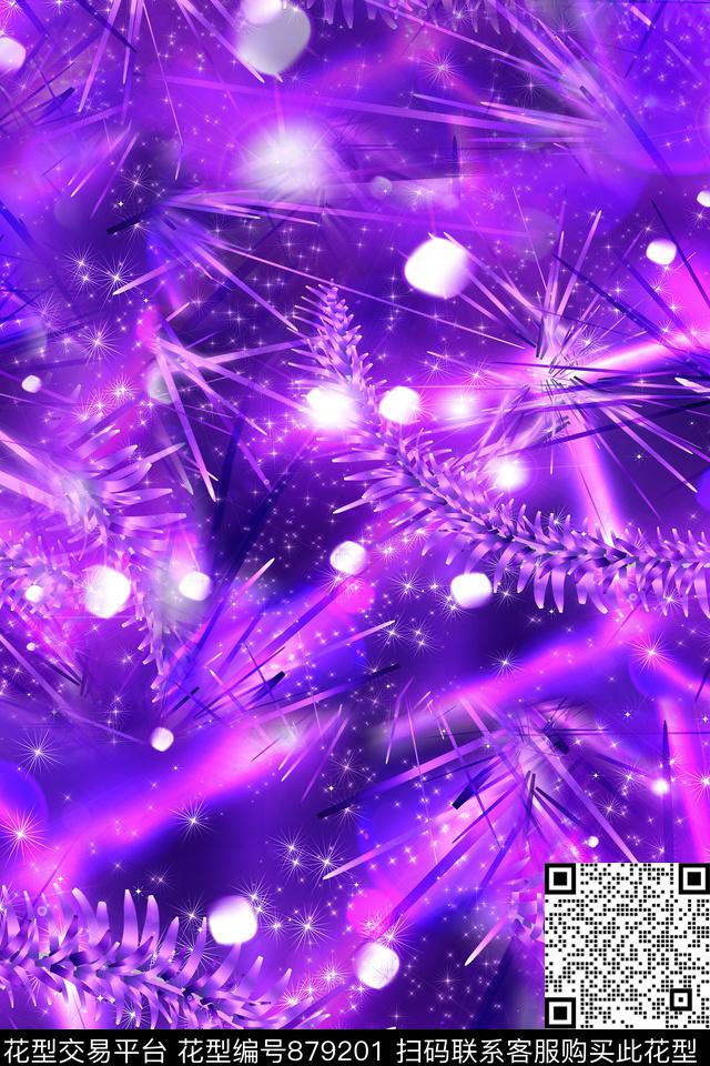 抽象炫彩迷幻数码印花华亿平台下载（图片编号: 879201） - 瓦栏（Walan）