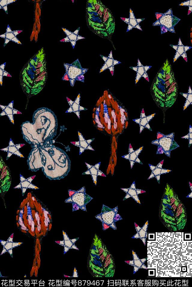 毛线针织提花数码印花华亿平台下载（图片编号: 879467） - 瓦栏（Walan）