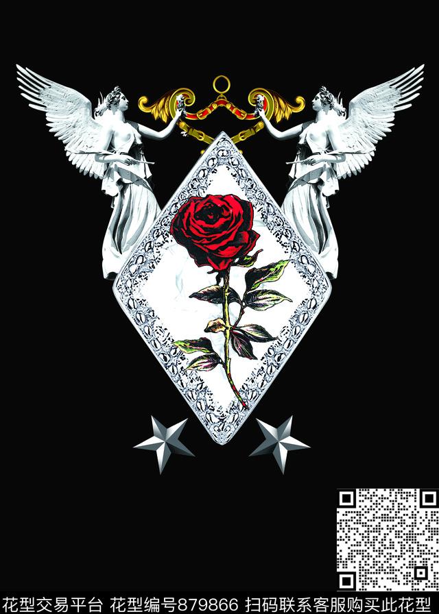 花纹皇冠狮子数码印花华亿平台下载（图片编号: 879866） - 瓦栏（Walan）