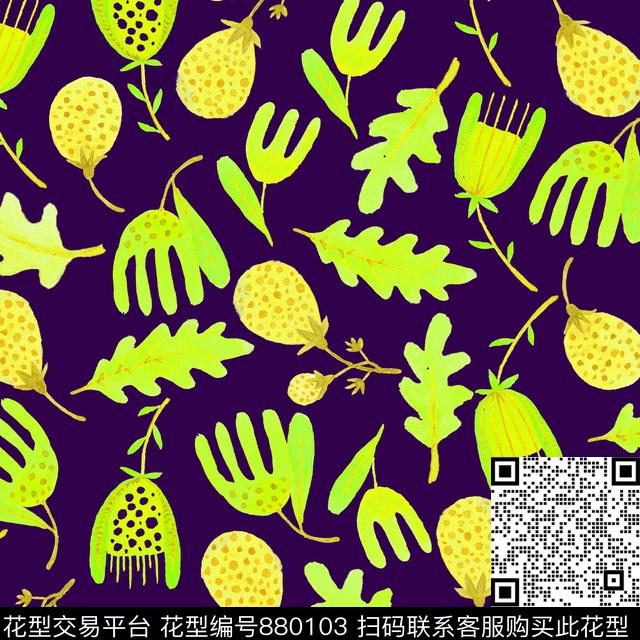 家居服手绘春夏传统印花华亿平台下载（图片编号: 880103） - 瓦栏（Walan）