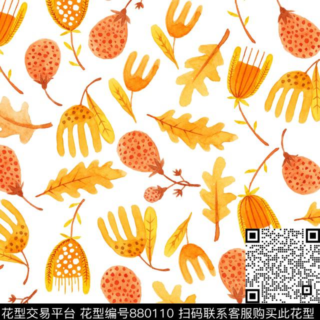 家居服手绘春夏数码印花华亿平台下载（图片编号: 880110） - 瓦栏（Walan）