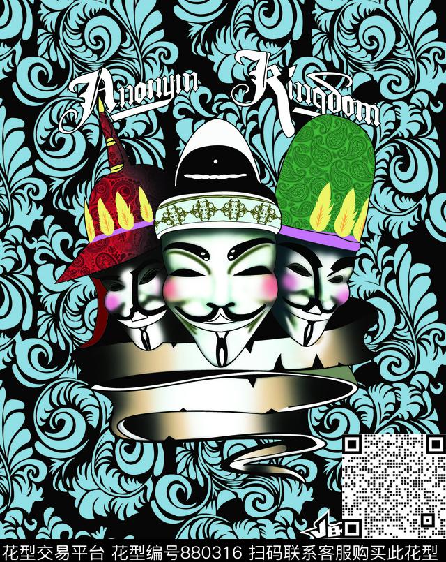 自由女神字母星星数码印花华亿平台下载（图片编号: 880316） - 瓦栏（Walan）