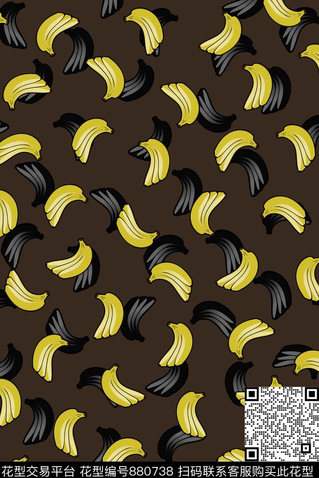 香蕉休闲男装传统印花华亿平台下载（图片编号: 880738） - 瓦栏（Walan）