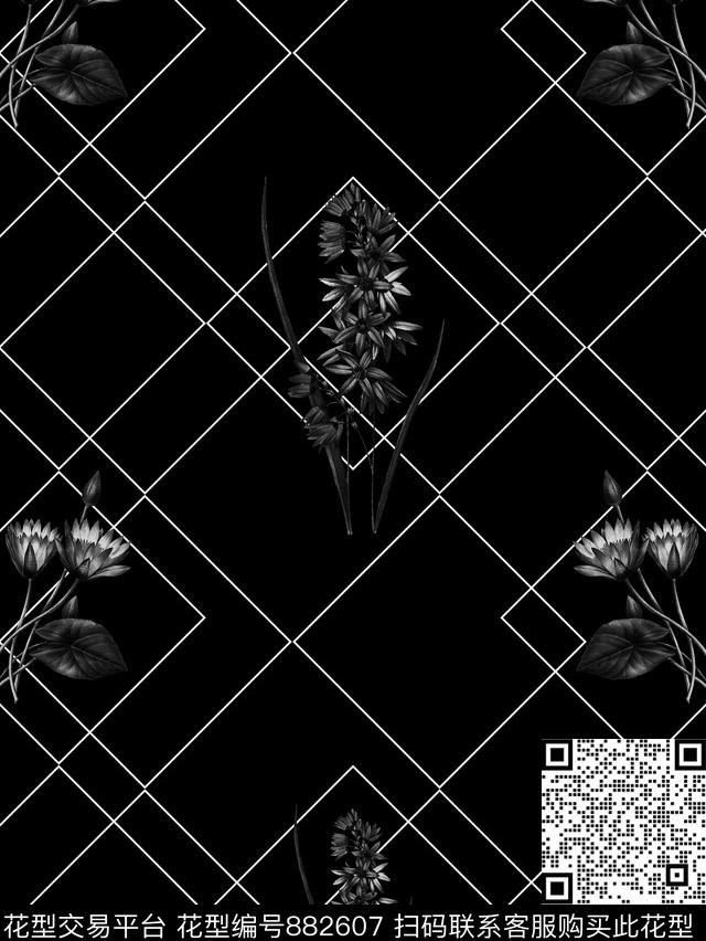 不规则几何几何男装传统印花华亿平台下载（图片编号: 882607） - 瓦栏（Walan）