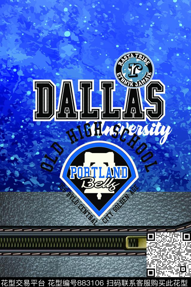 英文字母数字皮质纹数码印花华亿平台下载（图片编号: 883106） - 瓦栏（Walan）