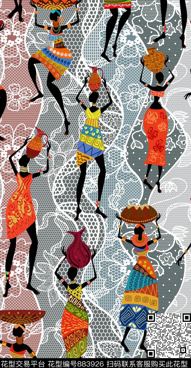 非洲女人陶瓷数码印花华亿平台下载（图片编号: 883926） - 瓦栏（Walan）