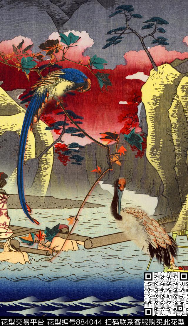 日本动物世界数码印花华亿平台下载（图片编号: 884044） - 瓦栏（Walan）