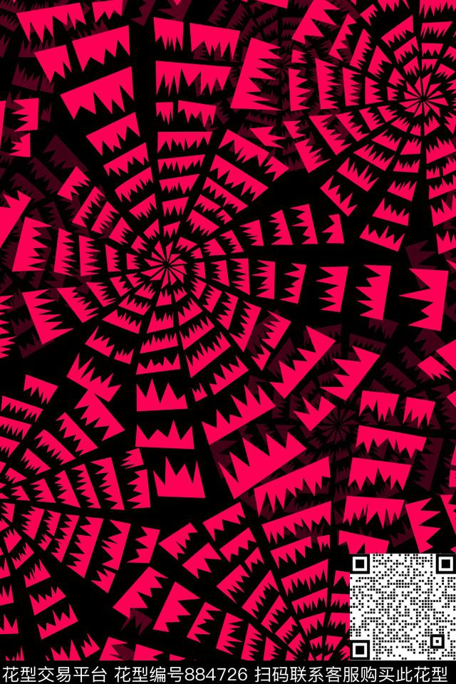 色块不规则几何几何传统印花华亿平台下载（图片编号: 884726） - 瓦栏（Walan）