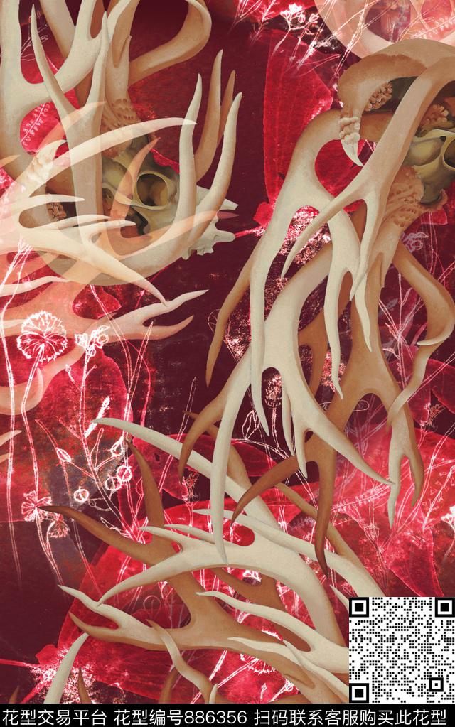 民族风波西米亚中国风数码印花华亿平台下载（图片编号: 886356） - 瓦栏（Walan）