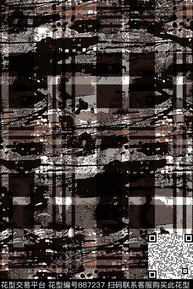 格子抽象纹理纹理格子传统印花华亿平台下载（图片编号: 887237） - 瓦栏（Walan）
