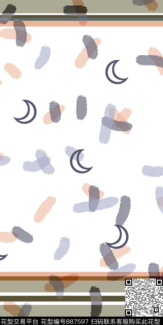 大牌风年轻长巾传统印花华亿平台下载（图片编号: 887597） - 瓦栏（Walan）