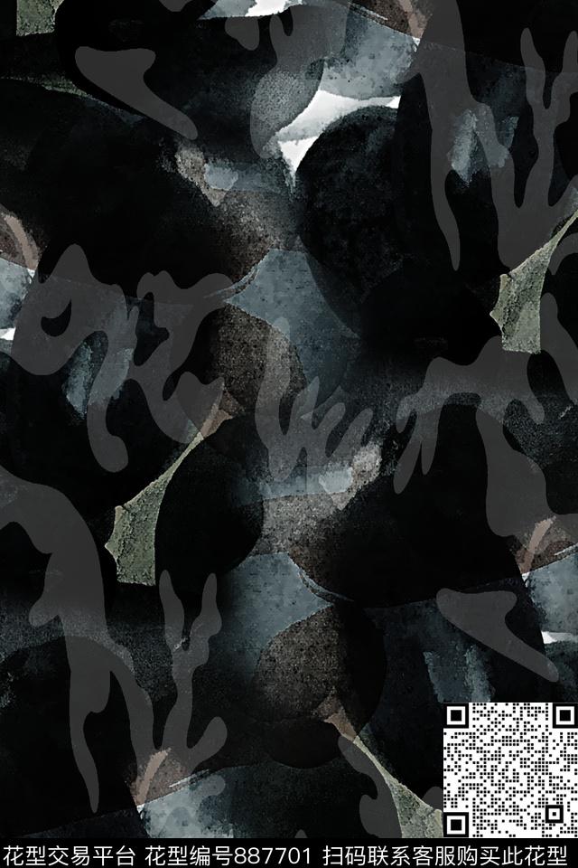抽象纹理迷彩纹理肌理纹理数码印花华亿平台下载（图片编号: 887701） - 瓦栏（Walan）
