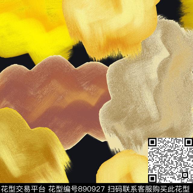 几何色块抽象数码印花华亿平台下载（图片编号: 890927） - 瓦栏（Walan）