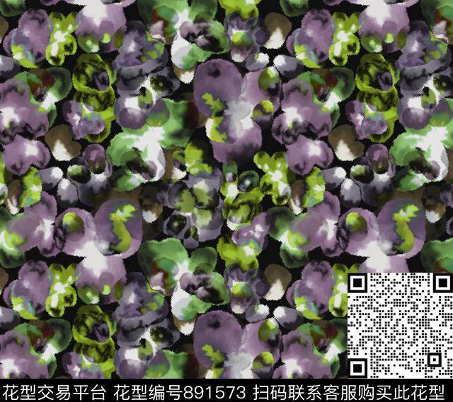 乱花小碎花花卉数码印花华亿平台下载（图片编号: 891573） - 瓦栏（Walan）