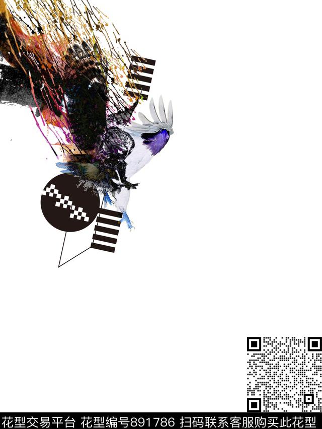 几何时尚华亿平台男装数码印花华亿平台下载（图片编号: 891786） - 瓦栏（Walan）