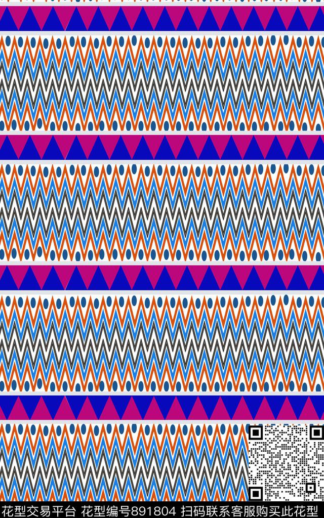 几何图案线条三角形传统印花华亿平台下载（图片编号: 891804） - 瓦栏（Walan）