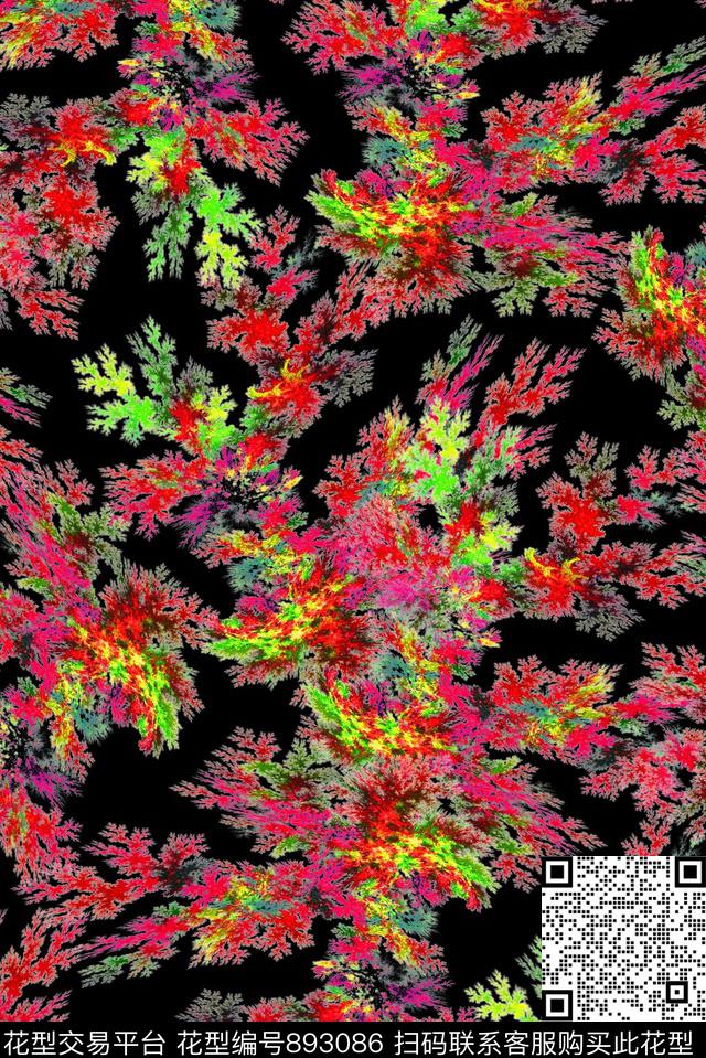 民族风花纹抽象数码印花华亿平台下载（图片编号: 893086） - 瓦栏（Walan）