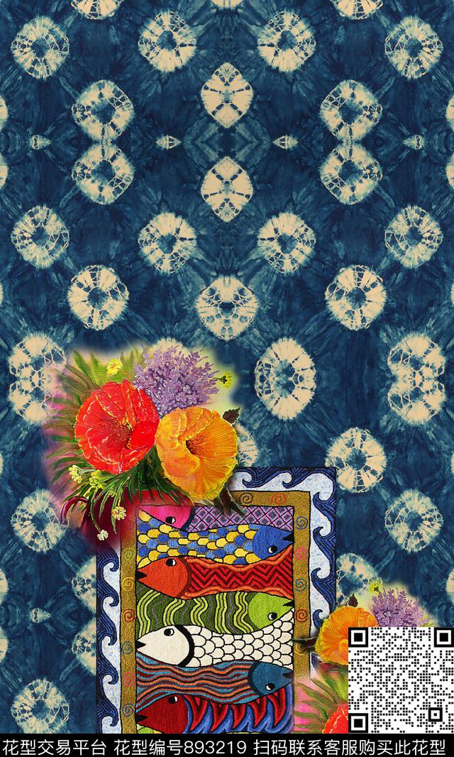 定位民族风油画数码印花华亿平台下载（图片编号: 893219） - 瓦栏（Walan）