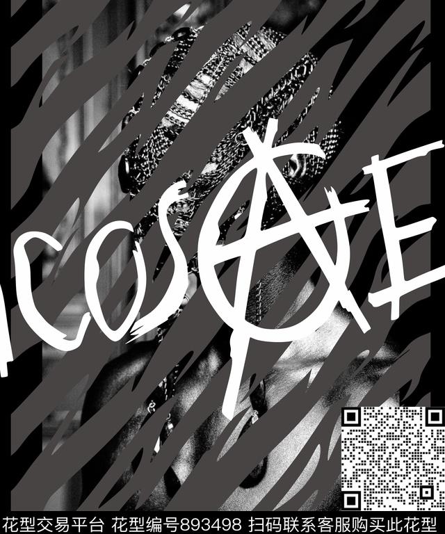 潮牌男装黑底花数码印花华亿平台下载（图片编号: 893498） - 瓦栏（Walan）