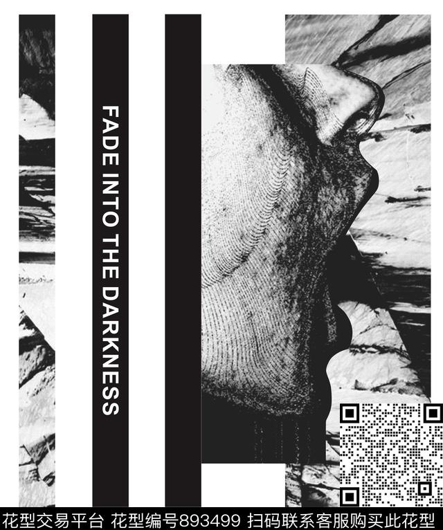 潮牌男装黑底花数码印花华亿平台下载（图片编号: 893499） - 瓦栏（Walan）