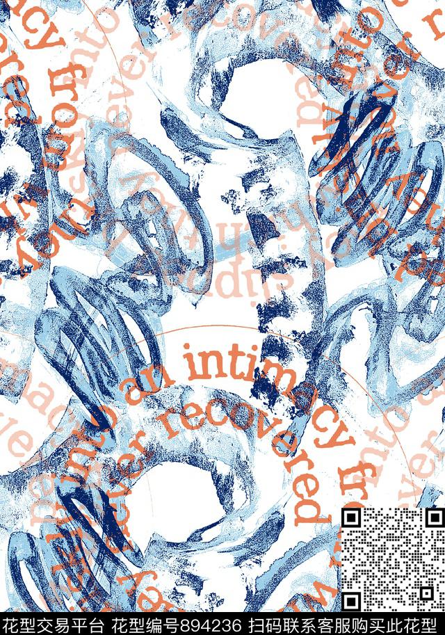 抽象纹理肌理纹理艺术英文字数码印花华亿平台下载（图片编号: 894236） - 瓦栏（Walan）