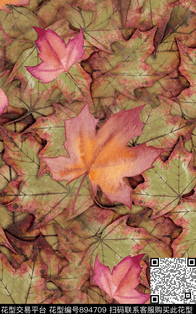 纹理抽象花卉数码印花华亿平台下载（图片编号: 894709） - 瓦栏（Walan）