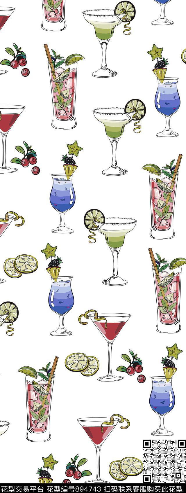 艺术风趣味创意数码印花华亿平台下载（图片编号: 894743） - 瓦栏（Walan）