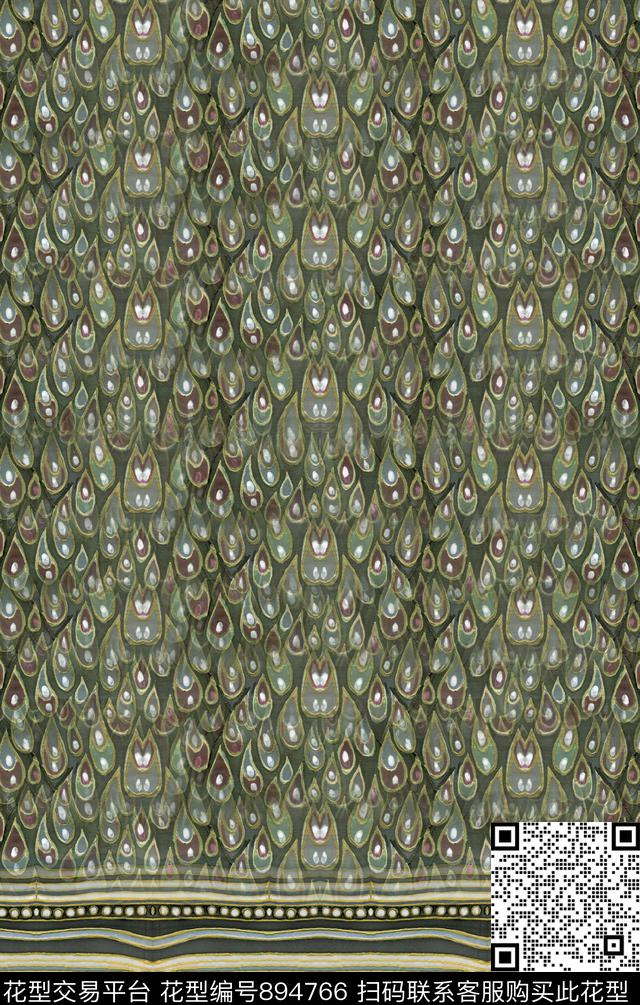 民族风纹理抽象数码印花华亿平台下载（图片编号: 894766） - 瓦栏（Walan）