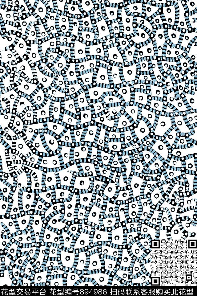 抽象纹理几何格子传统印花华亿平台下载（图片编号: 894986） - 瓦栏（Walan）