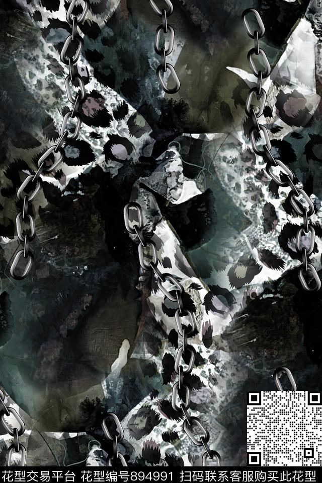 抽象纹理豹纹纹理动物纹数码印花华亿平台下载（图片编号: 894991） - 瓦栏（Walan）