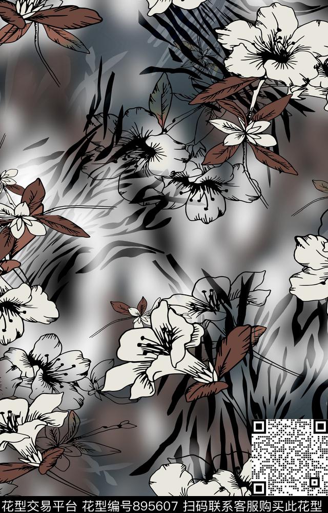 数码华亿平台女装秋冬华亿平台数码印花华亿平台下载（图片编号: 895607） - 瓦栏（Walan）