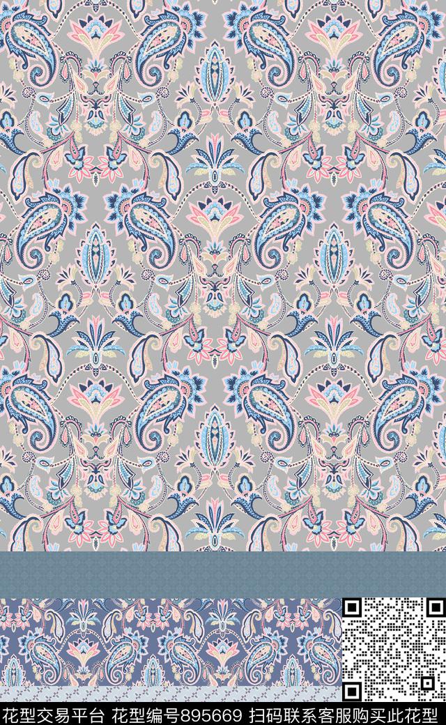 抽象几何纹理数码印花华亿平台下载（图片编号: 895669） - 瓦栏（Walan）