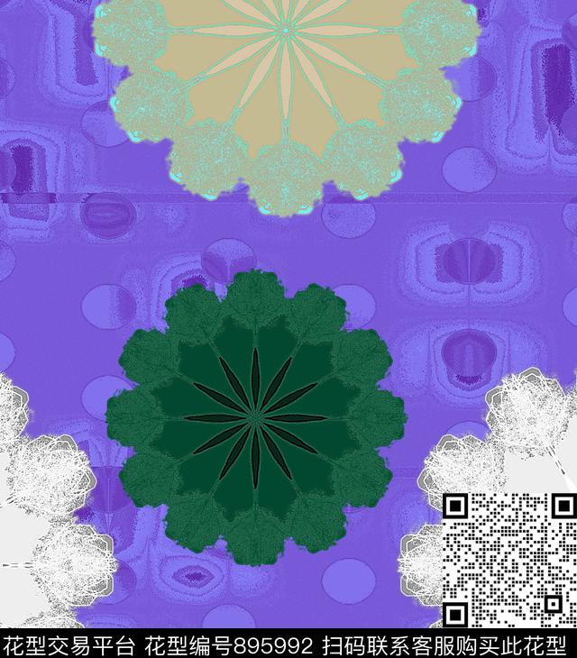 佩斯利抽象色块数码印花华亿平台下载（图片编号: 895992） - 瓦栏（Walan）